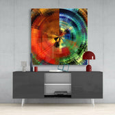 Color Wheel Glass Wall Art.