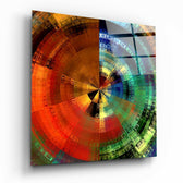 Color Wheel Glass Wall Art.