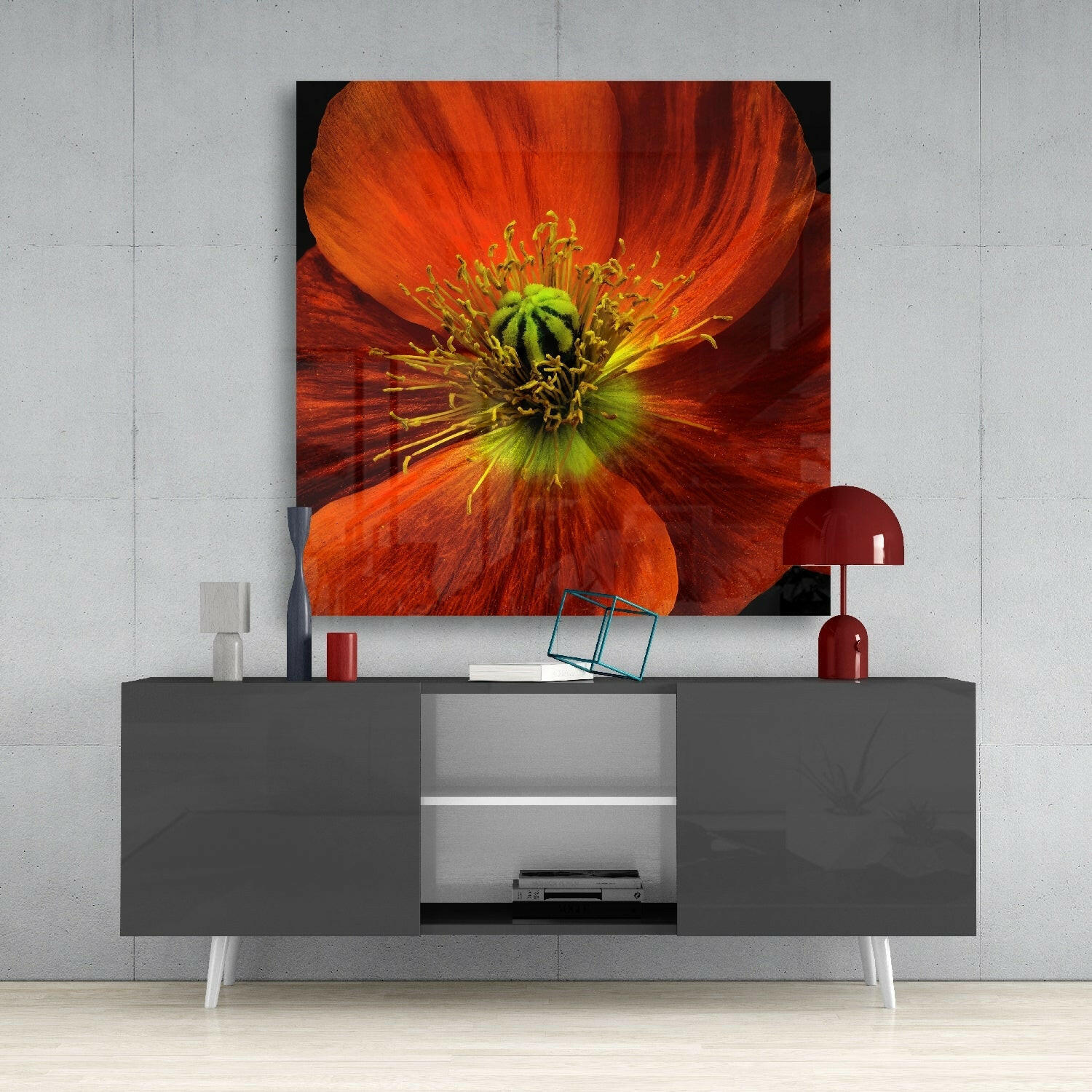 Flower Glass Wall Art.
