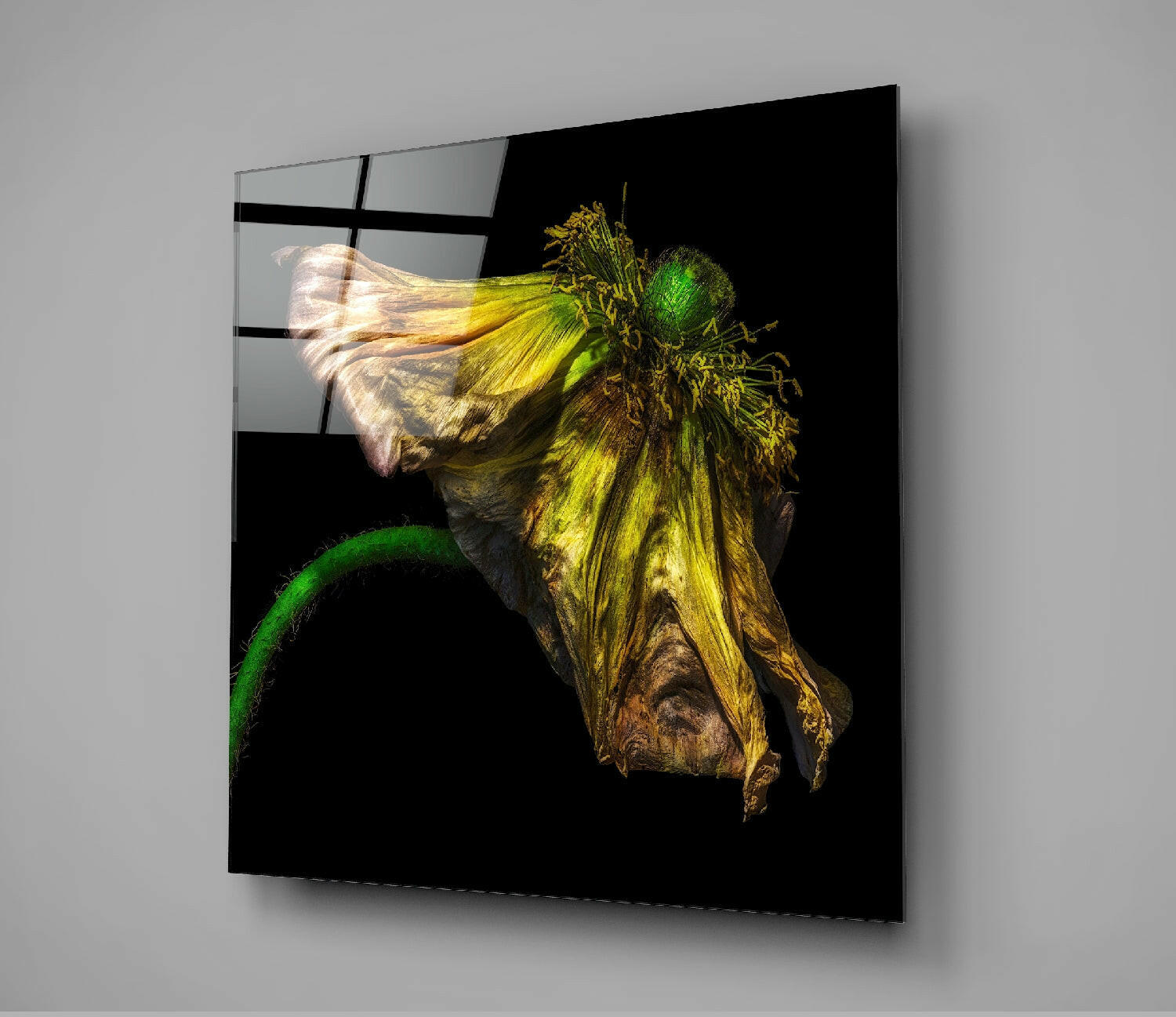 Flower Glass Wall Art.