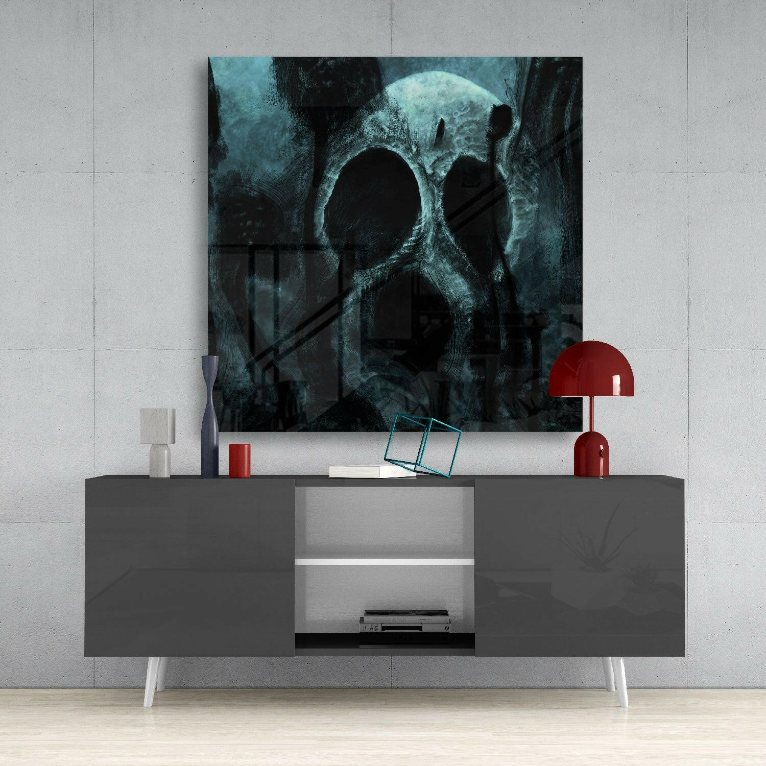 Horror Glass Wall Art.