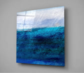 Shades of Blue Glass Wall Art.