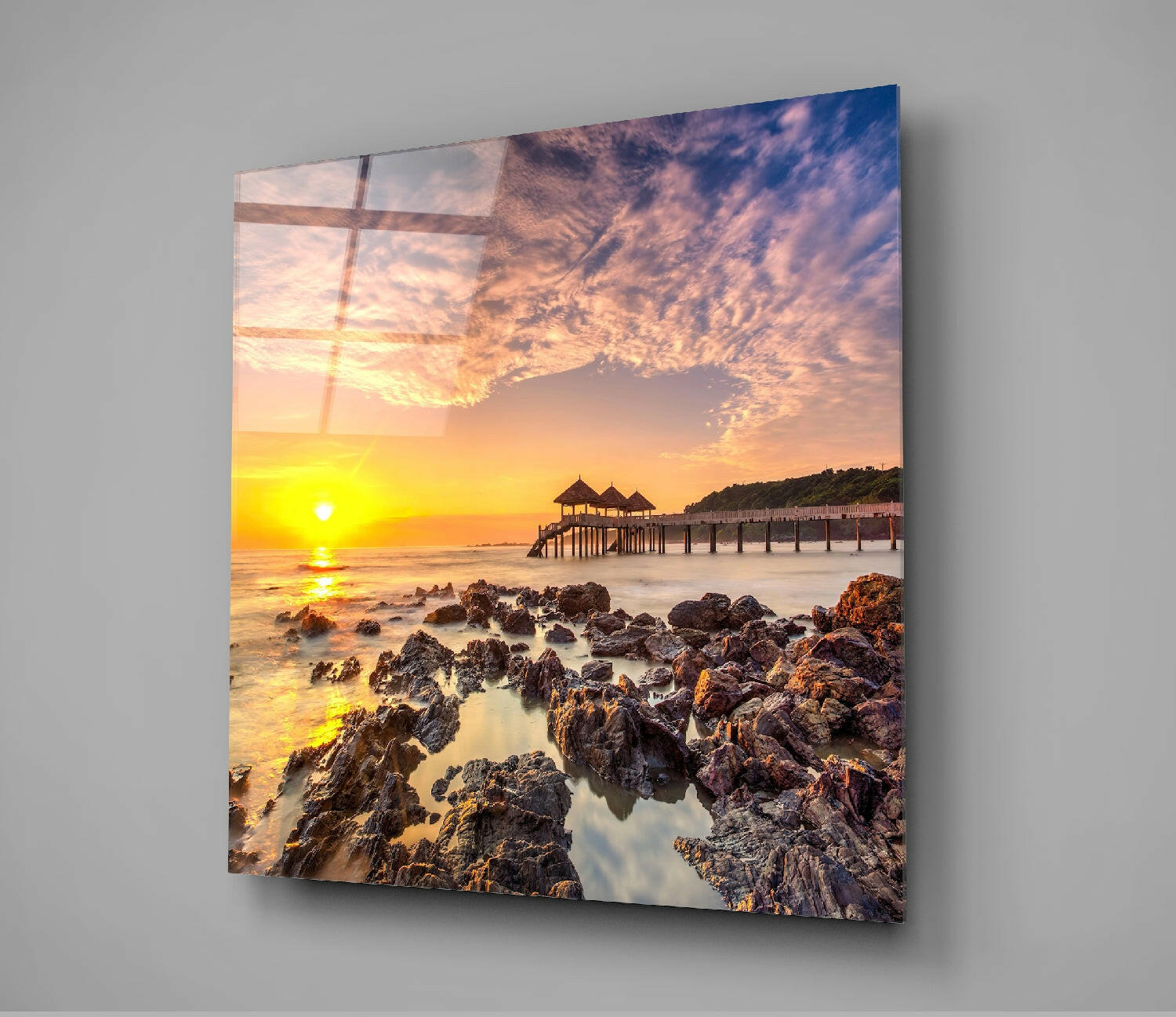 Sunrise Glass Wall Art.