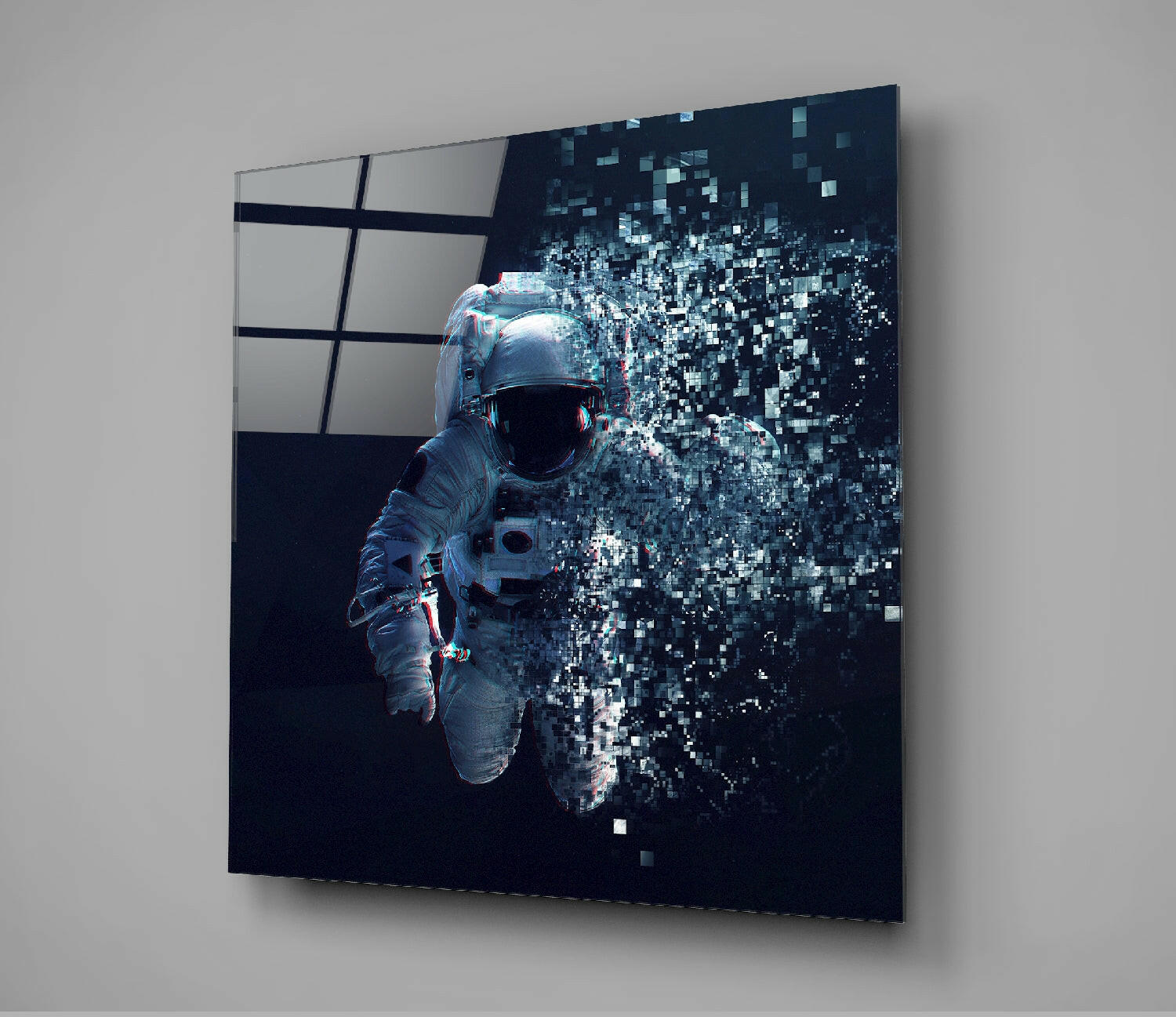 Astronaut Glass Wall Art.
