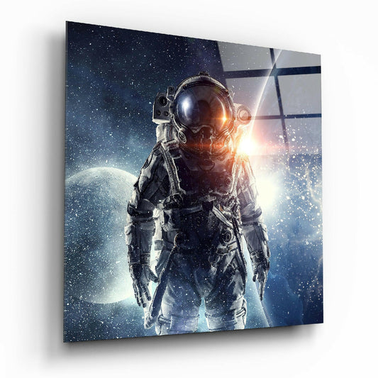Astronaut Glass Wall Art.