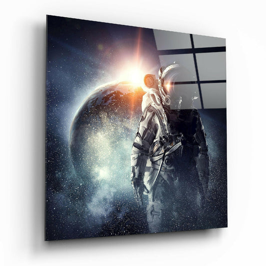 Astronaut Glass Wall Art.