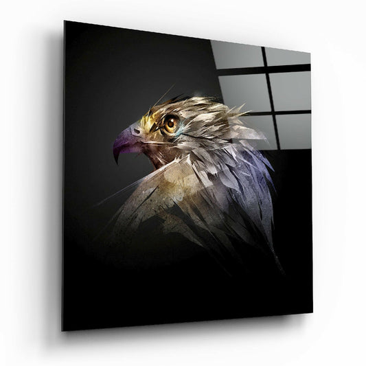 Falcon Glass Wall Art.