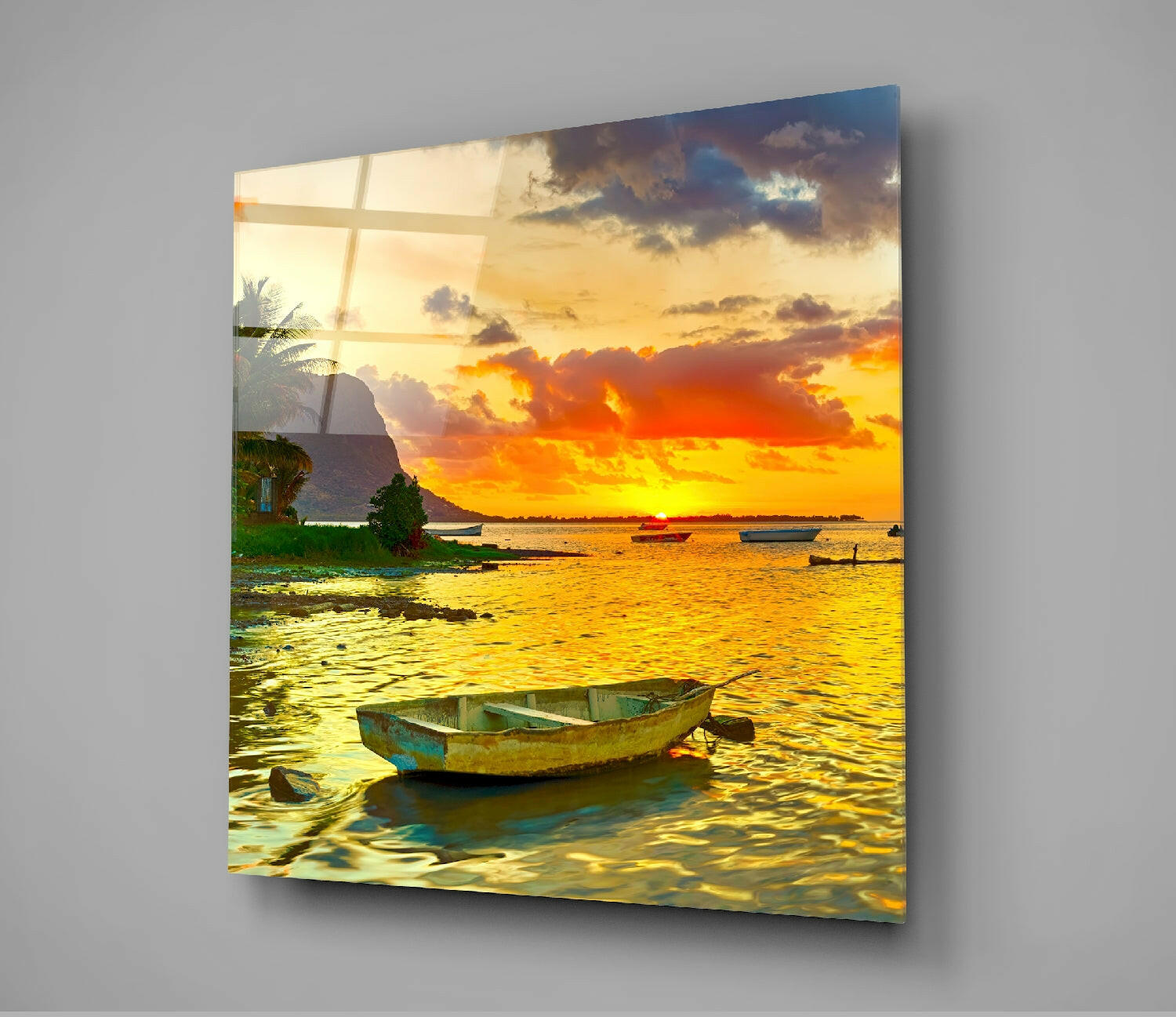 Sunset Glass Wall Art.