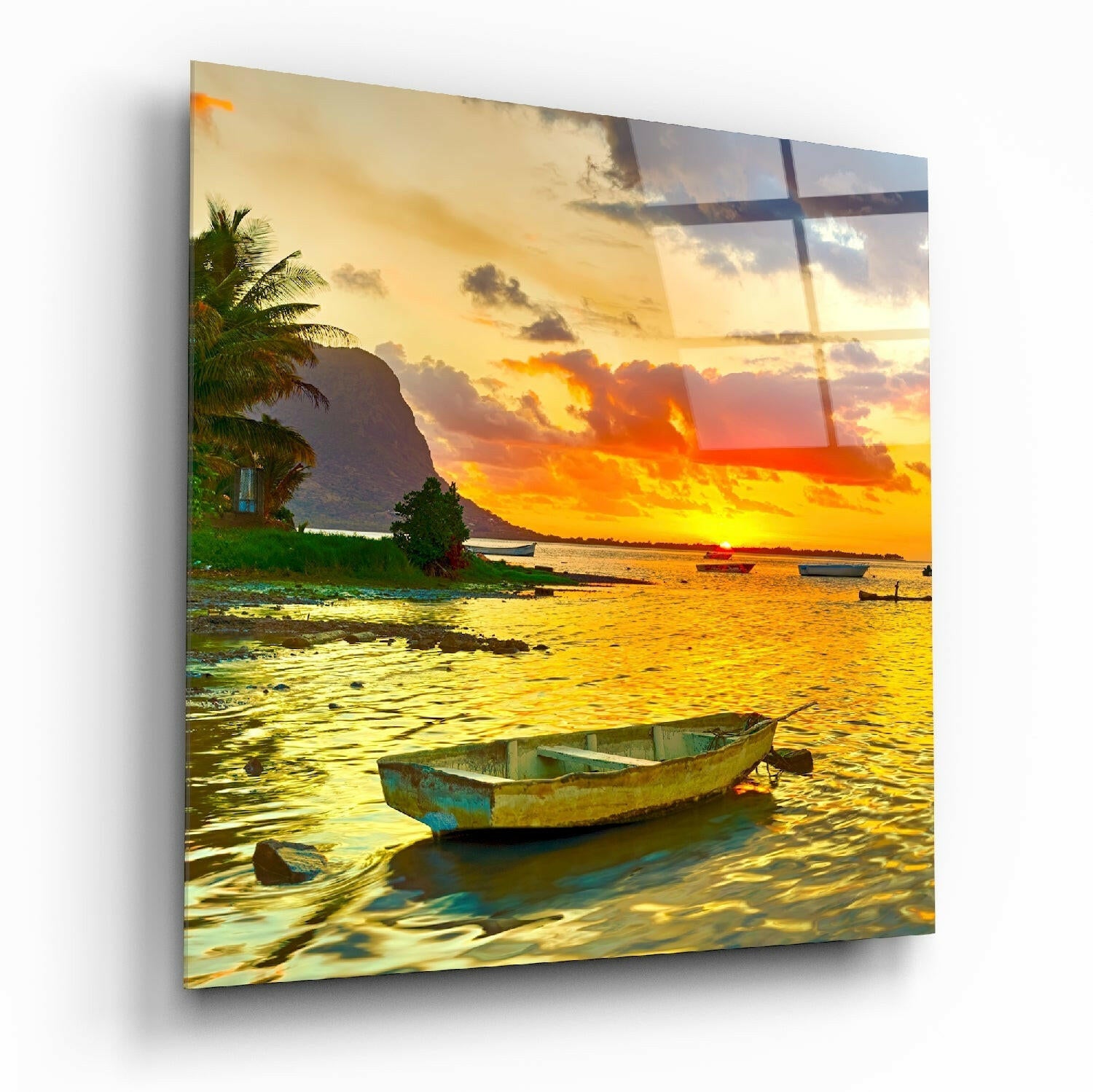 Sunset Glass Wall Art.