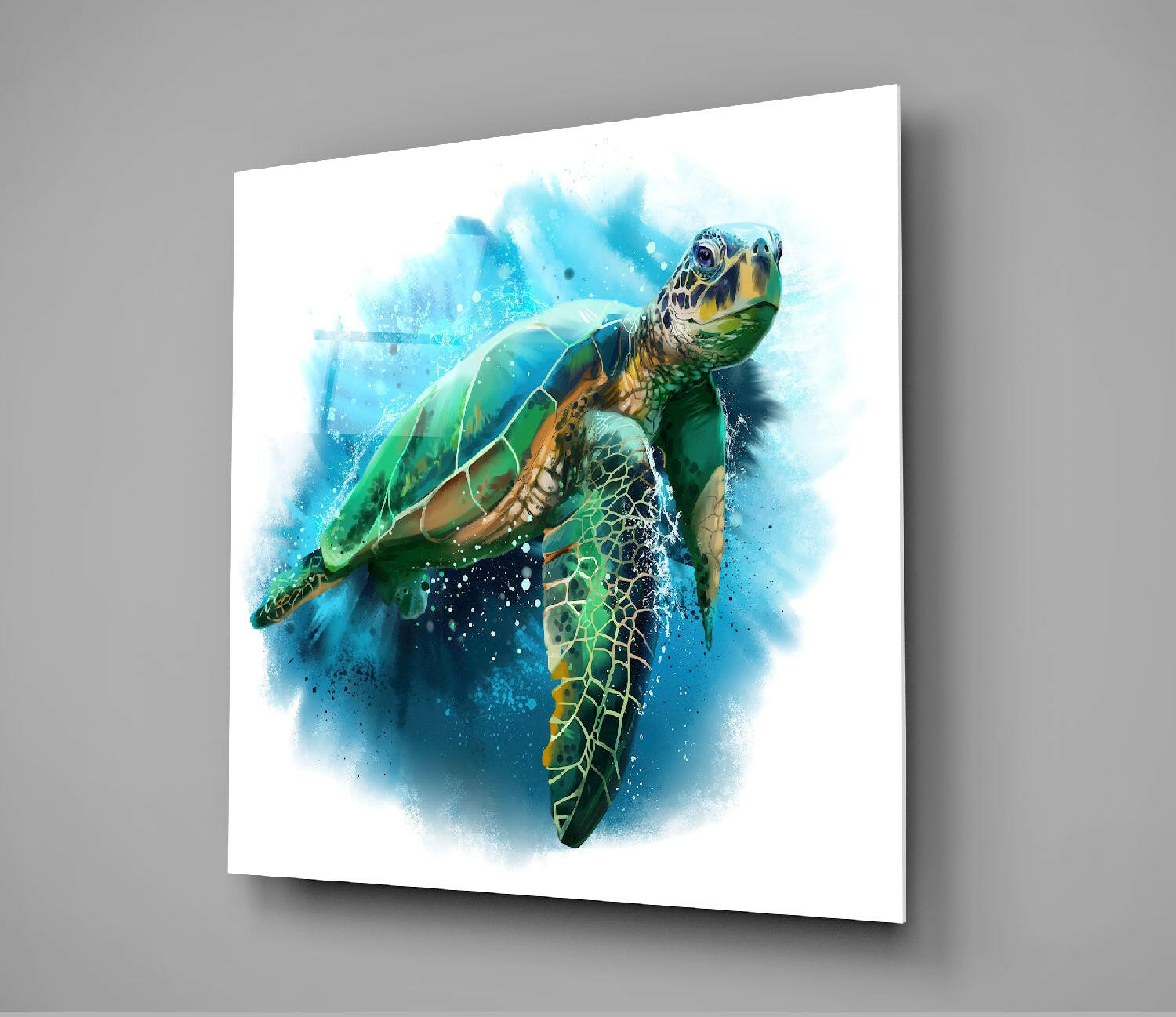 Caretta Caretta Glass Wall Art.