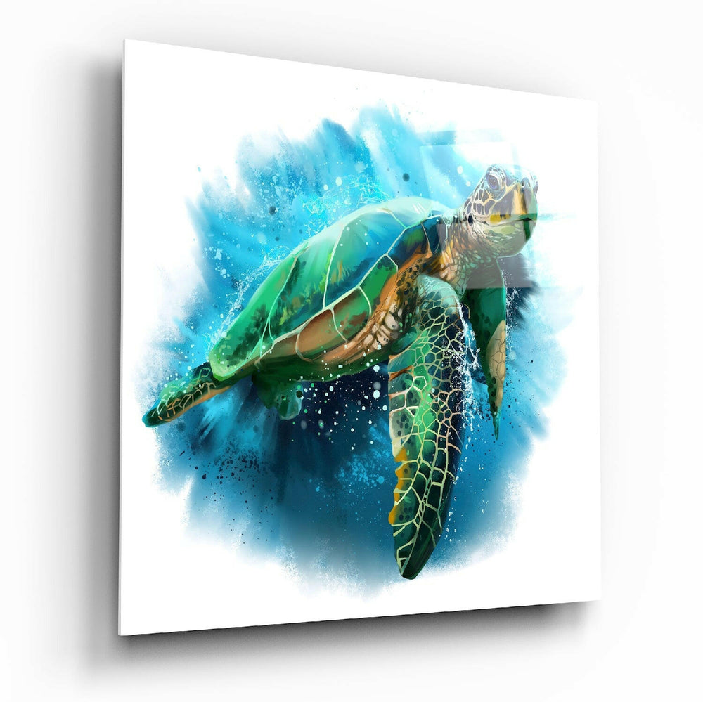Caretta Caretta Glass Wall Art.