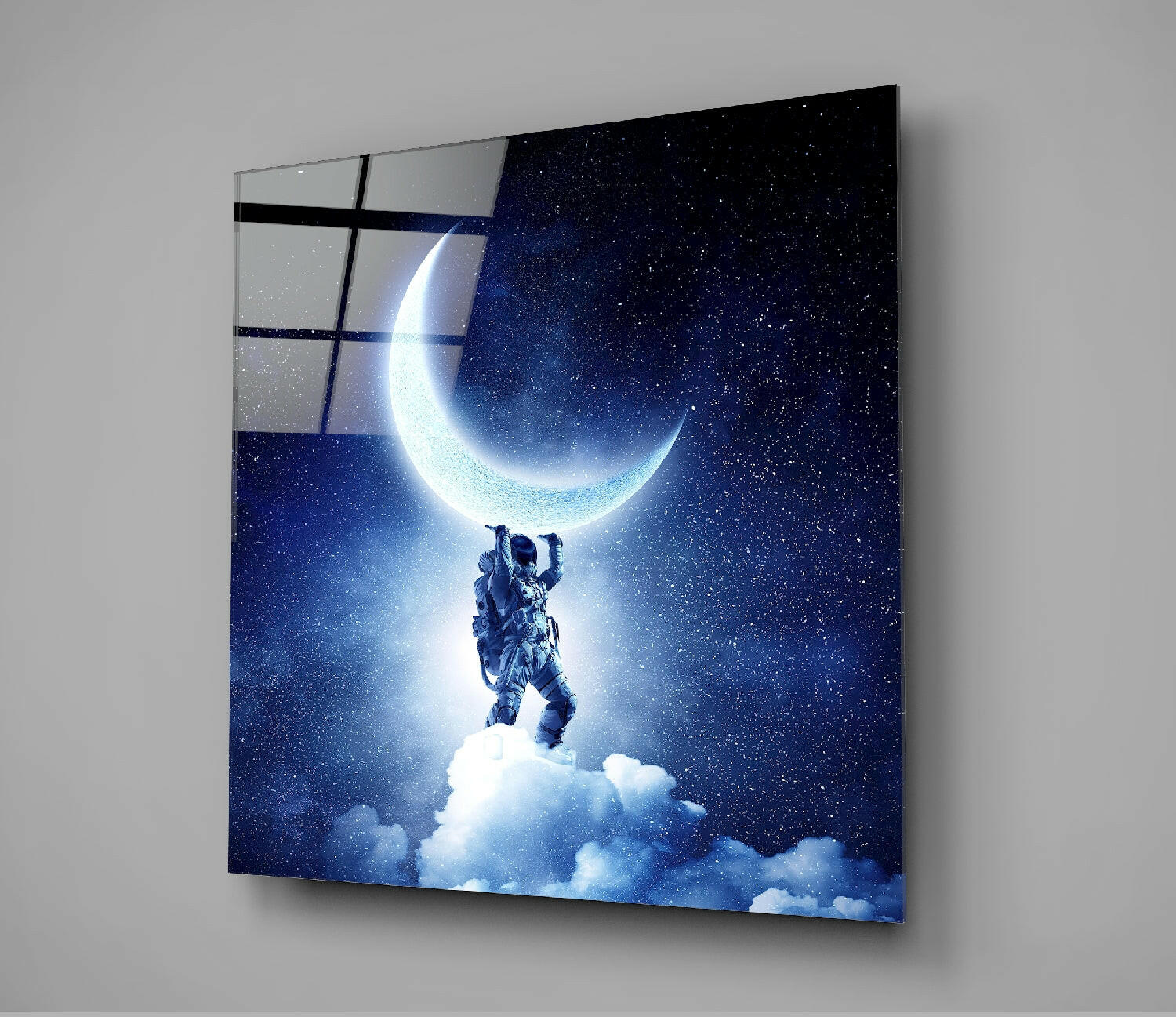Moon Bearer Glass Wall Art.