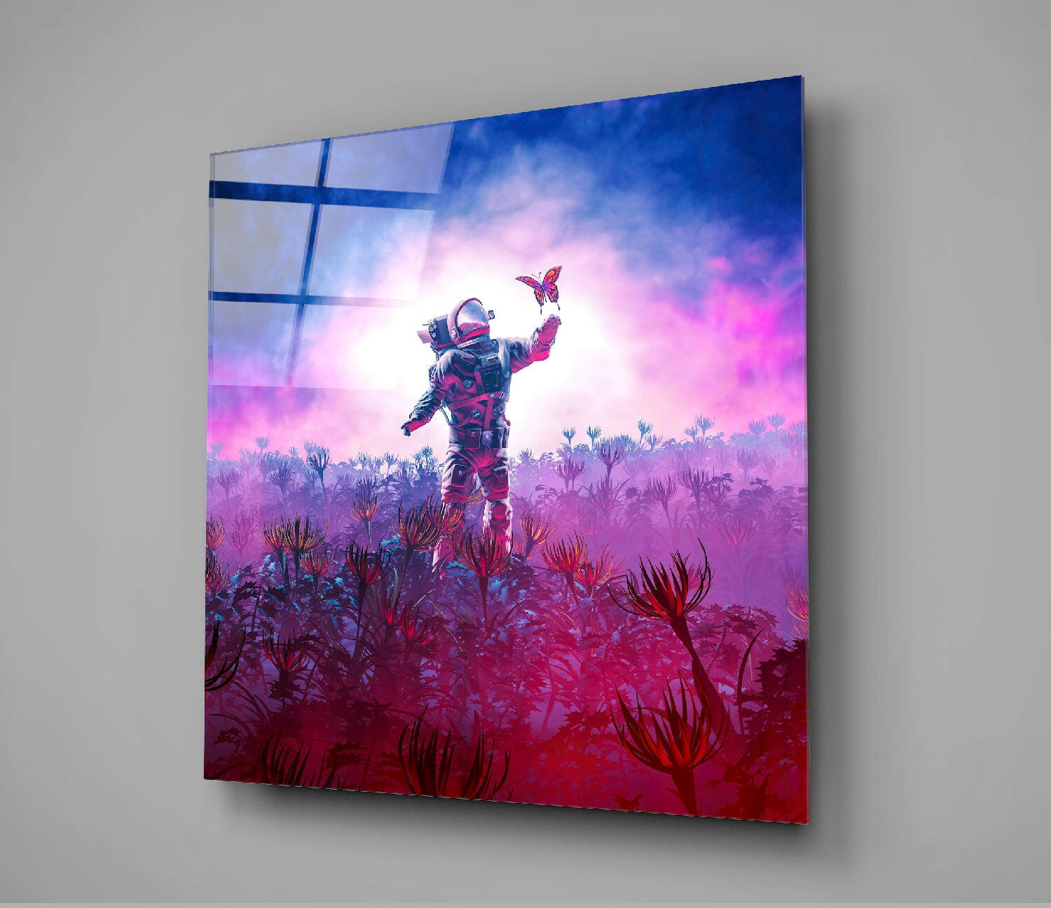 New Worlds Glass Wall Art.