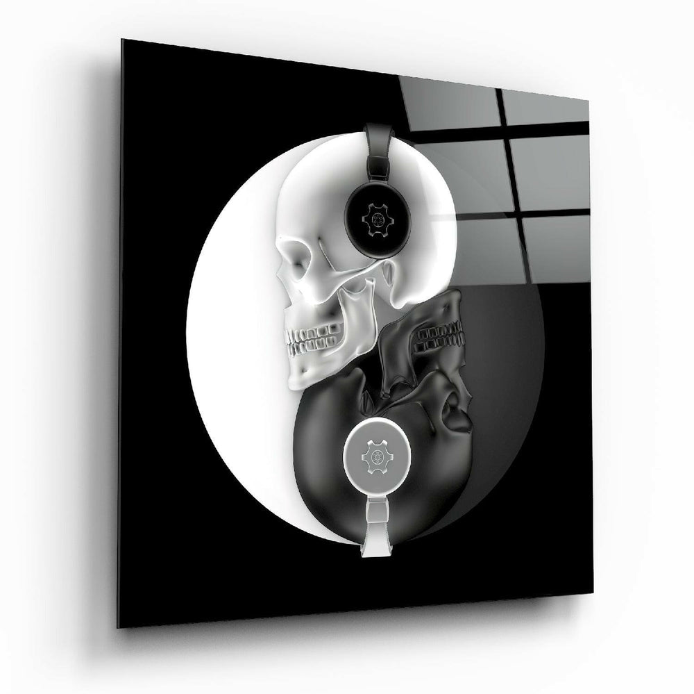 Black and White Glass Wall Art.