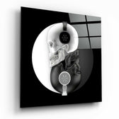 Black and White Glass Wall Art.