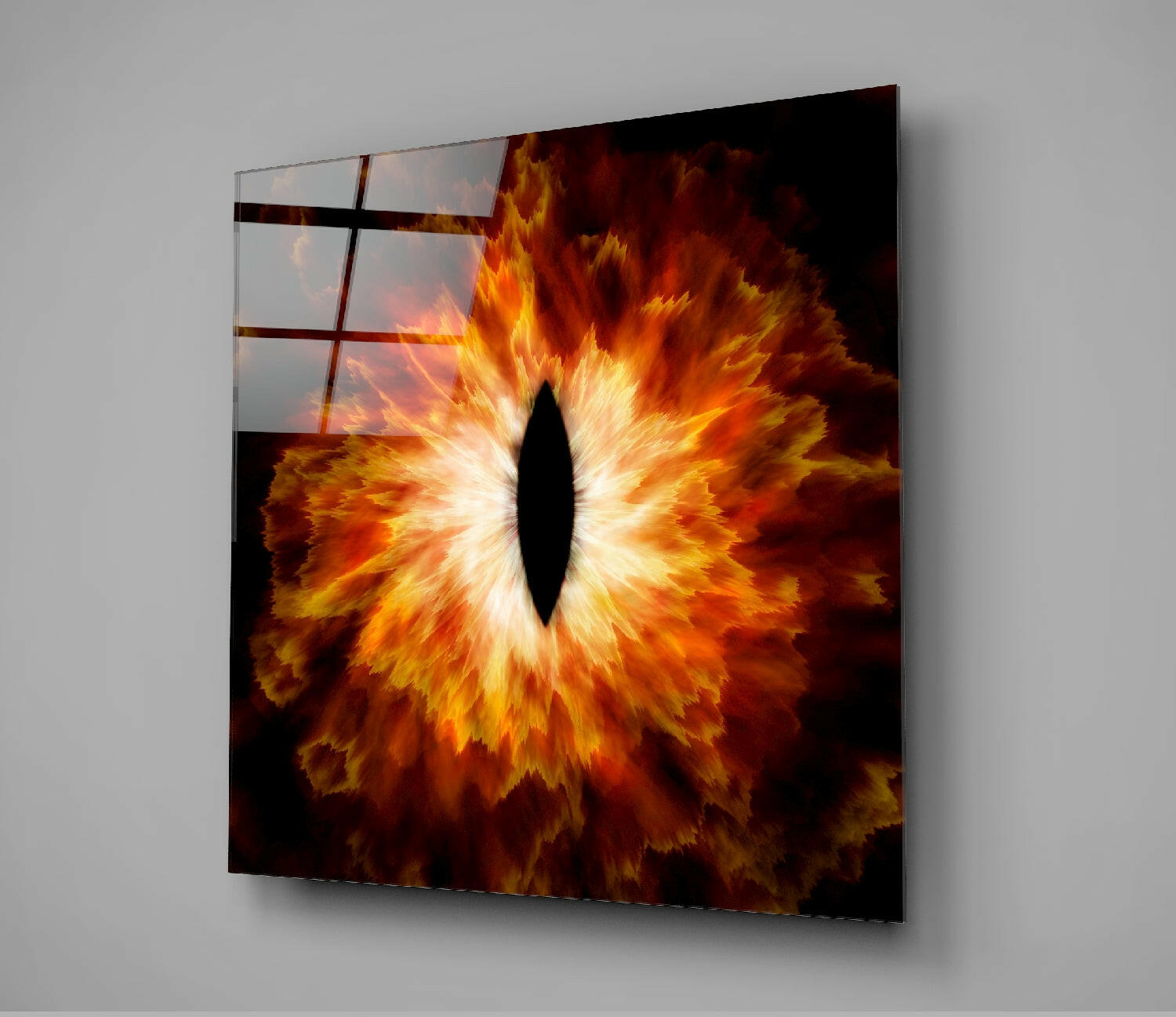 Fire Eye Glass Wall Art.