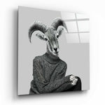 Lady Antelope Glass Wall Art.