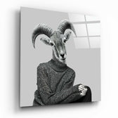 Lady Antelope Glass Wall Art.