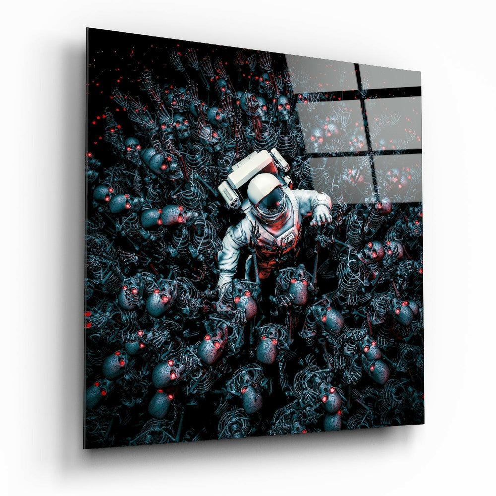 Android Cemetery Glass Wall Art.