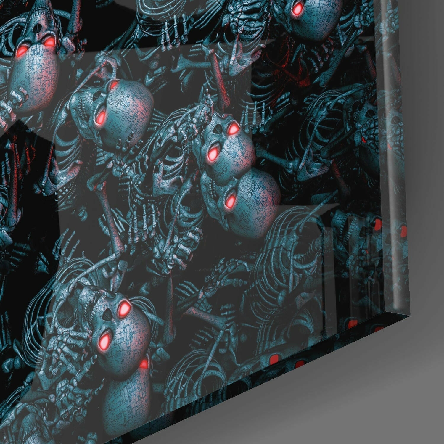 Android Cemetery Glass Wall Art.