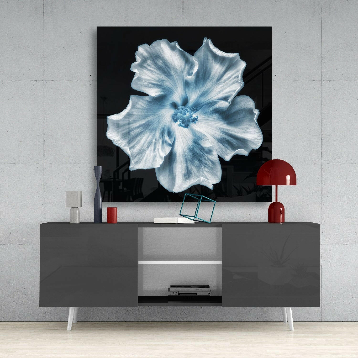 Flower Glass Wall Art.