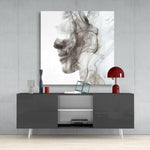 Smoke Face Glass Wall Art.