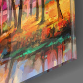Colors of the Forest Glass Wall Art.