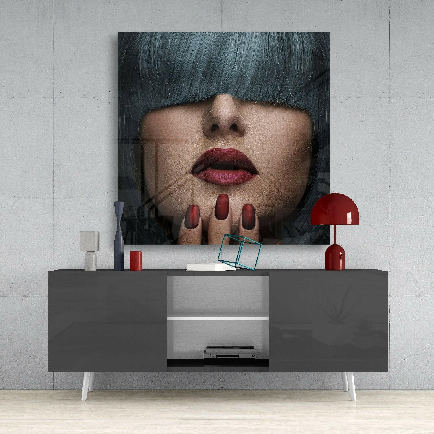 Bangs Glass Wall Art.
