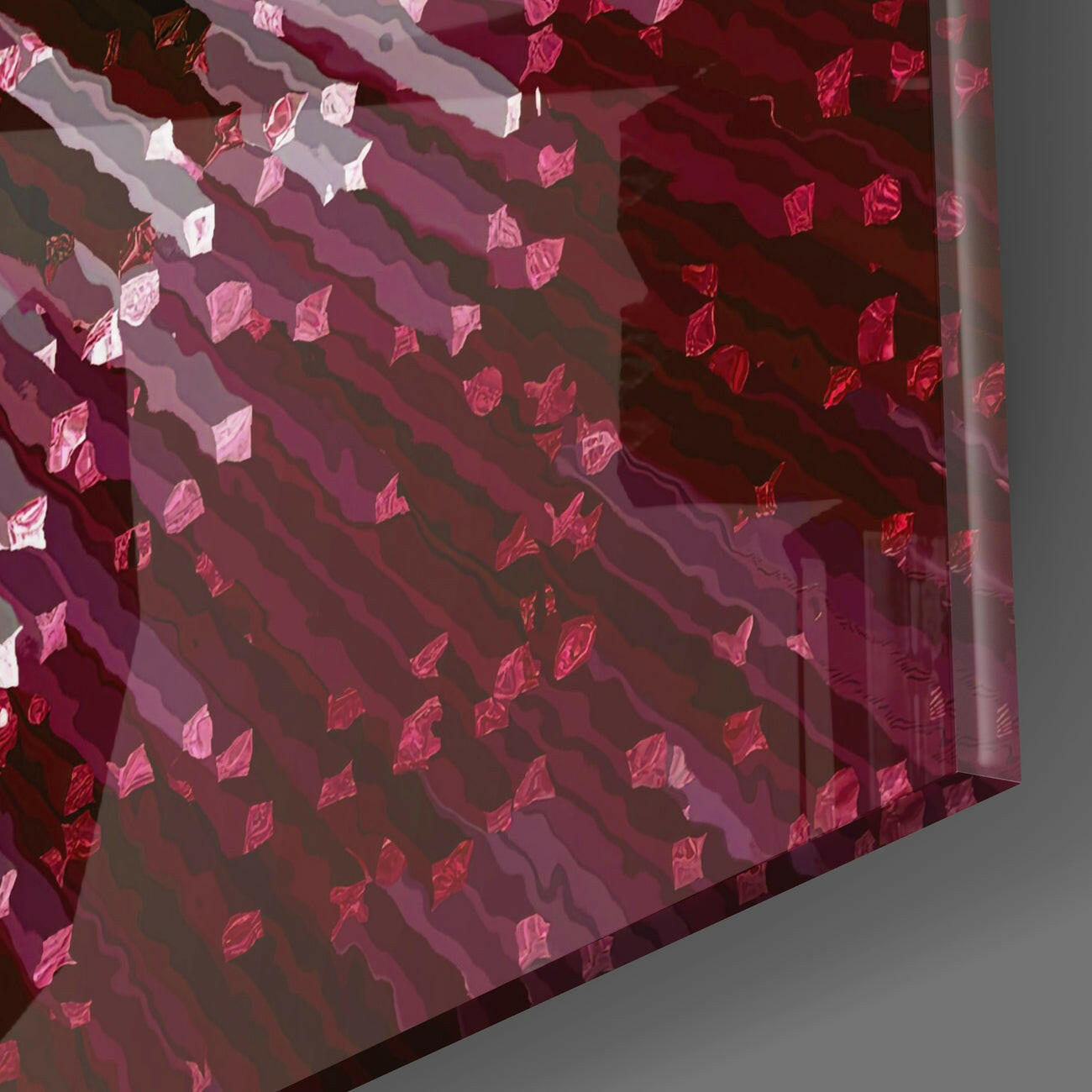 Cycle of Red Glass Wall Art | Insigne Art Design.