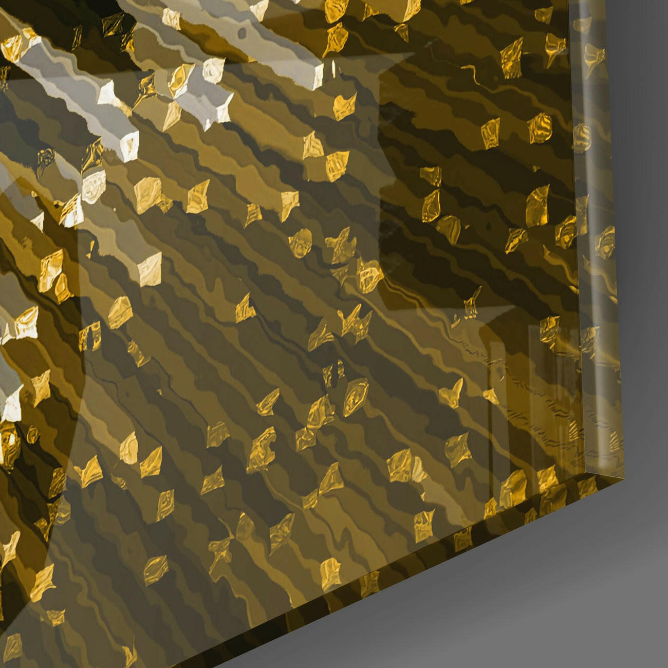 Cycle of Yellow Glass Wall Art | Insigne Art Design.