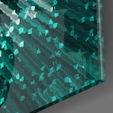 Green Spiral Glass Wall Art | Insigne Art Design