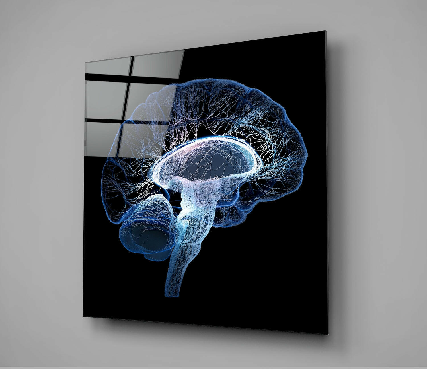 Brain Glass Wall Art | Insigne Art Design.