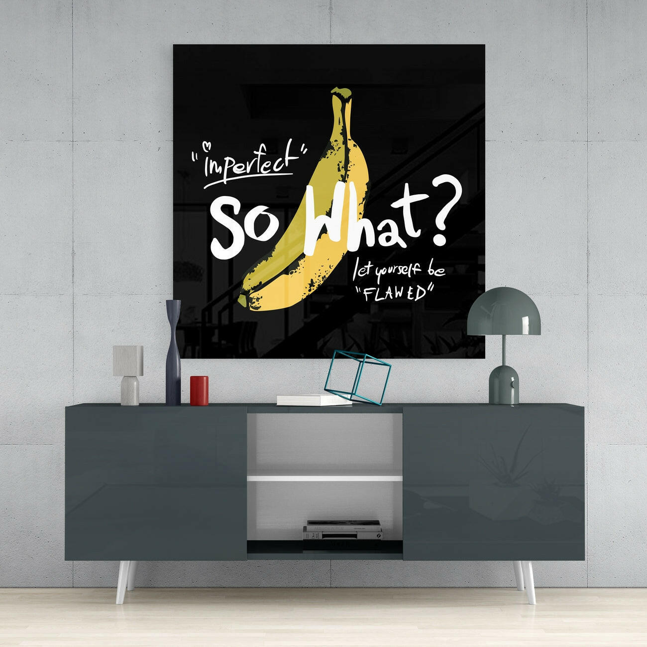 So What? Glass Wall Art | Insigne Art Design.