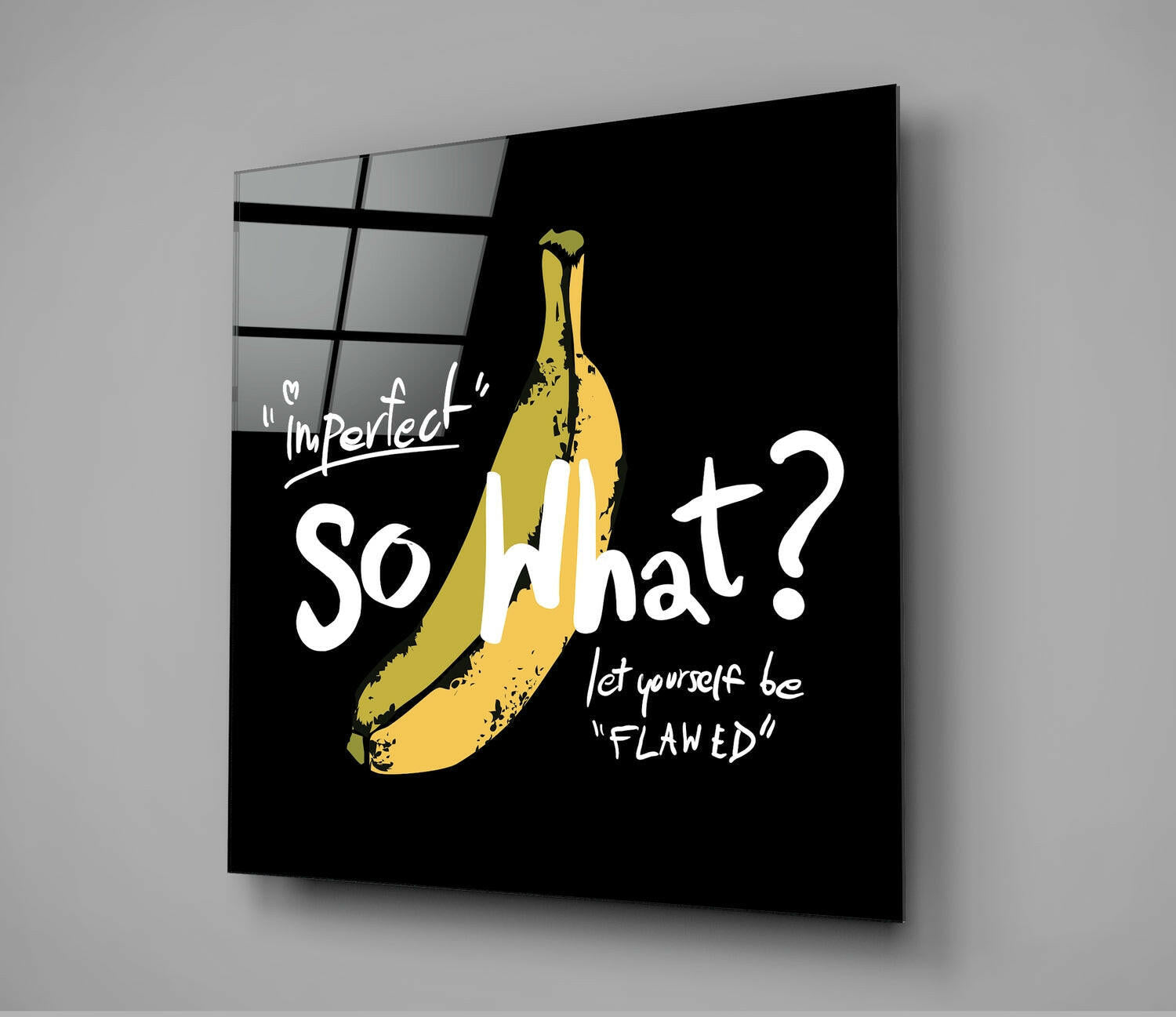 So What? Glass Wall Art | Insigne Art Design.
