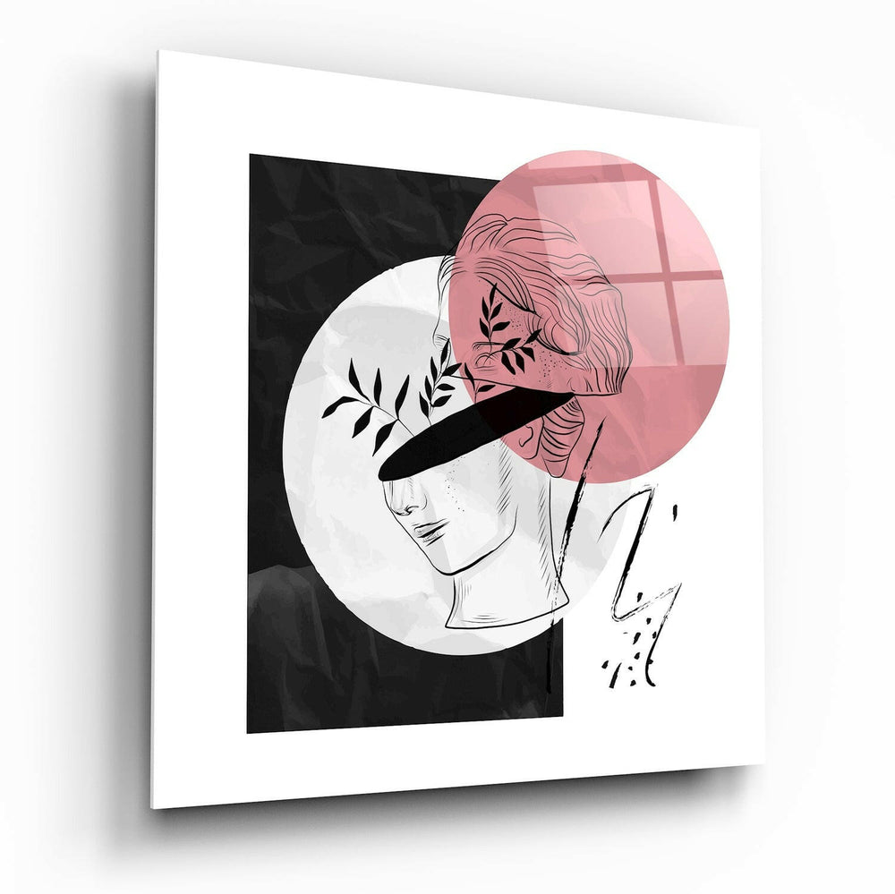 Flower Thoughts Glass Wall Art | Insigne Art Design.