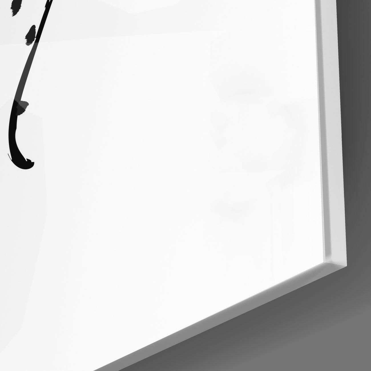 Flower Thoughts Glass Wall Art | Insigne Art Design.