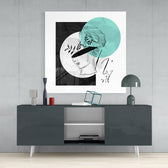 Flower Thoughts Glass Wall Art | Insigne Art Design.