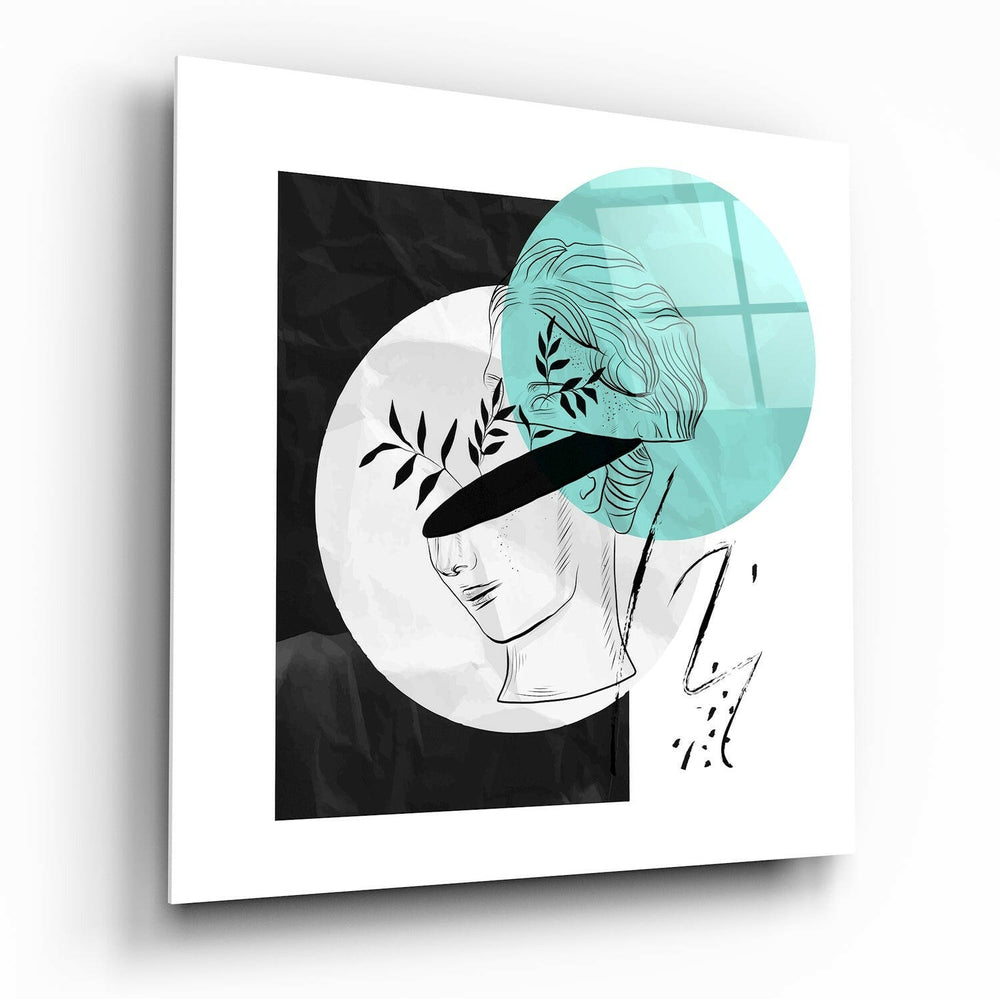 Flower Thoughts Glass Wall Art | Insigne Art Design.
