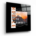 From Sunrise To Sunset Glass Wall Art | Insigne Art Design.