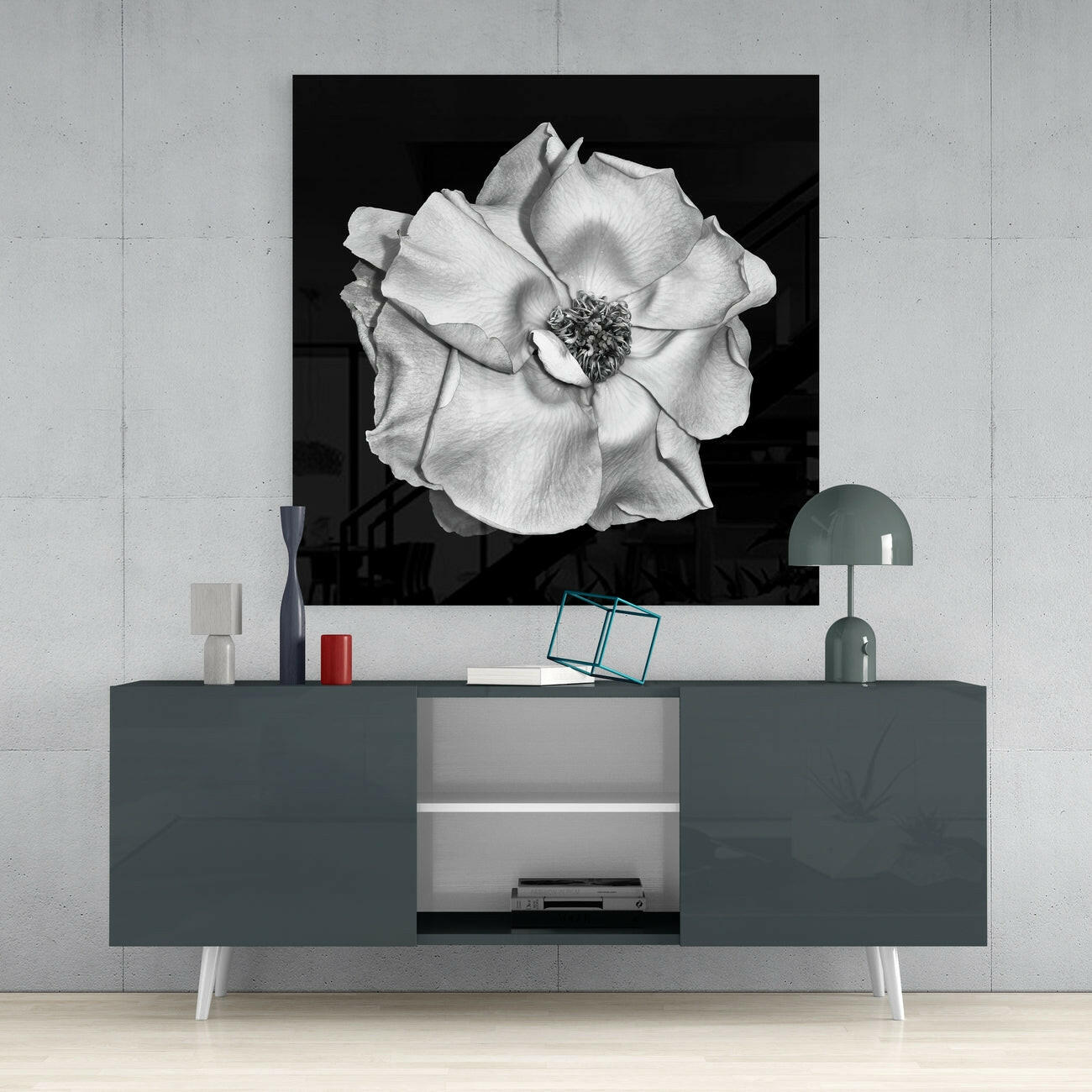 Flower Glass Wall Art | Insigne Art Design.