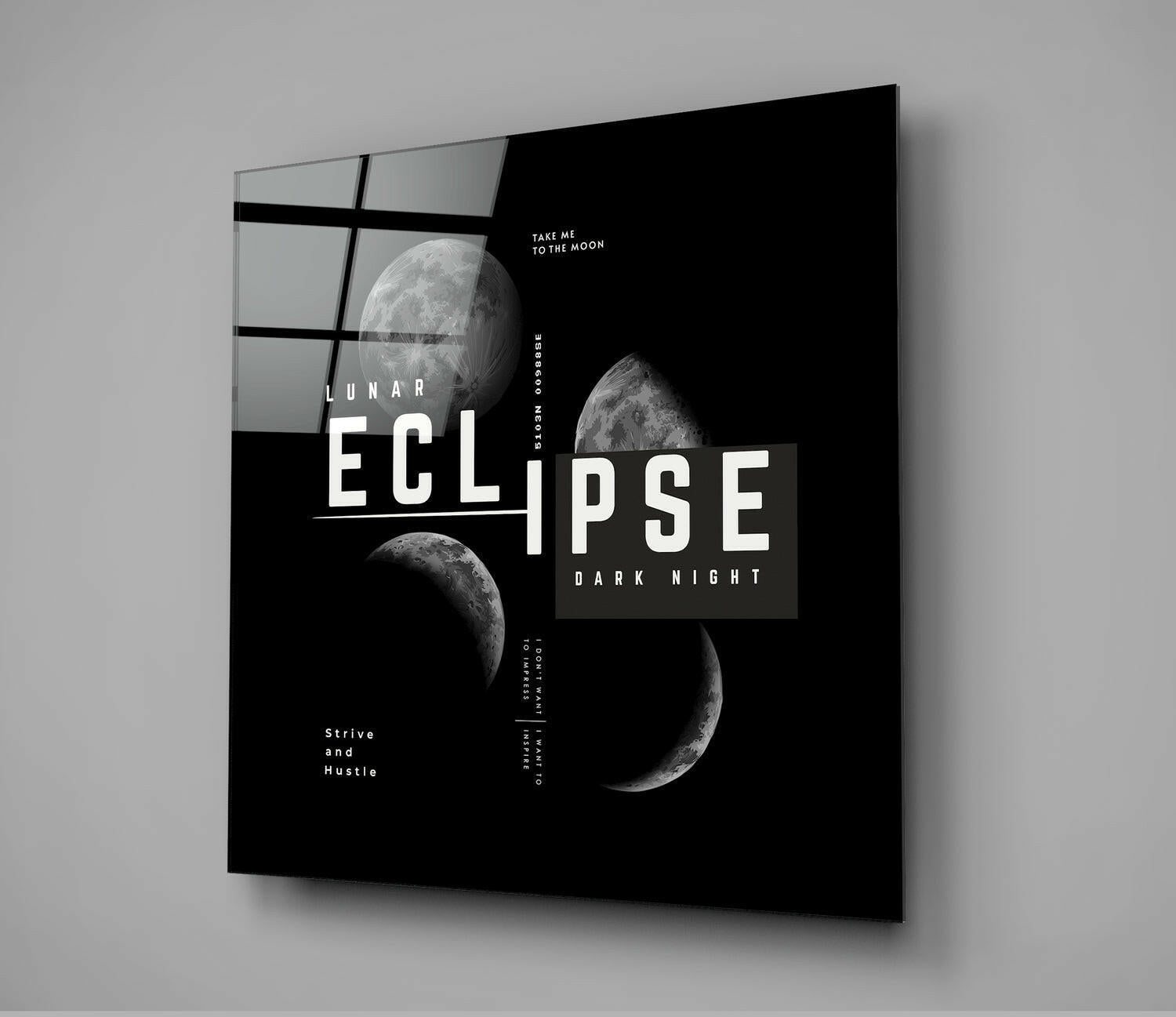 Eclipse Glass Wall Art | Insigne Art Design.