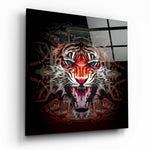 The Punishment Of The Lion Glass Wall Art | Insigne Art Design.