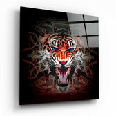 The Punishment Of The Lion Glass Wall Art | Insigne Art Design.