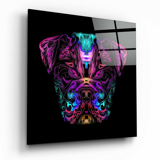 Angry Dog Glass Wall Art | Insigne Art Design.