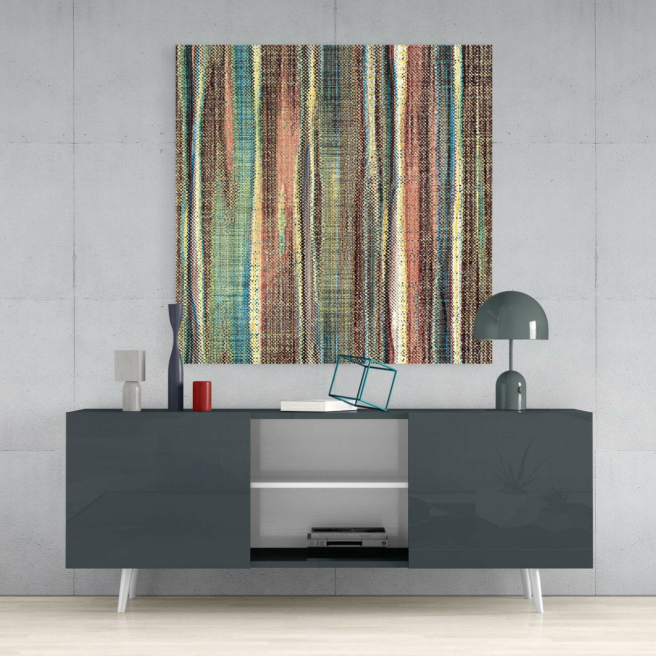 Ethnic Pattern Glass Wall Art | Insigne Art Design.