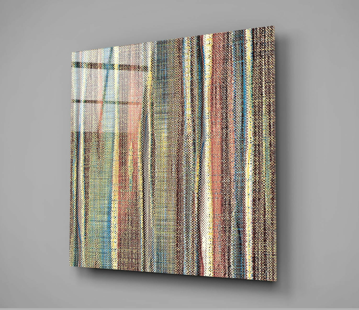 Ethnic Pattern Glass Wall Art | Insigne Art Design.