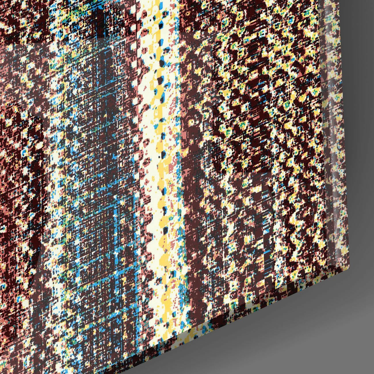 Ethnic Pattern Glass Wall Art | Insigne Art Design.