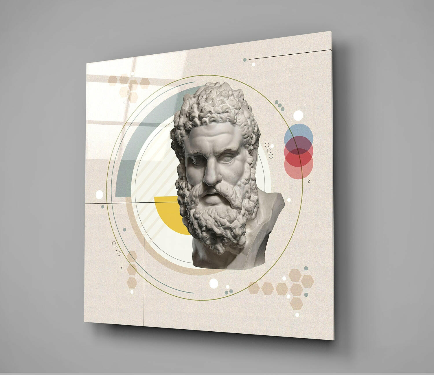 Statue Glass Wall Art | Insigne Art Design.