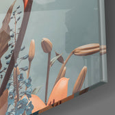 In The Flowers Glass Wall Art | Insigne Art Design.