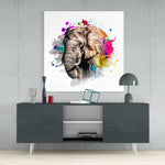 Elephant Glass Wall Art | Insigne Art Design.
